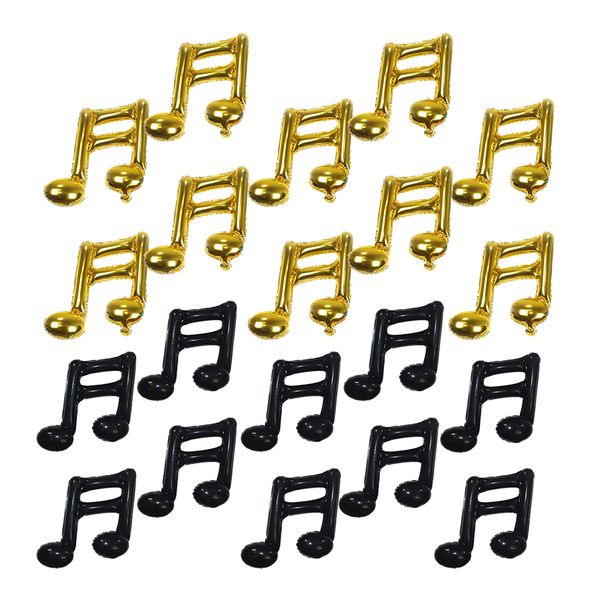 

20pcs funny double musical note foil balloon school concert party decor