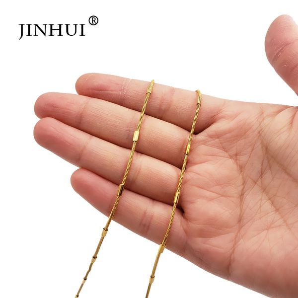 

jin hui african trendy gold necklaces length 45cm fashion women men give friends and good sisters jewelry gift valentine's gift, Silver