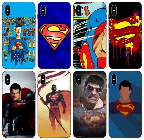

[tongtrade] superhero superman logo case for apple iphone 11 pro x xs max 8s 7s 6s 5 samsung a5 huawei y9 2018 htc desire 820 wholesale case