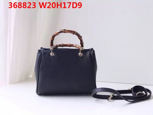 

recommend latest women leather shoulder bags 20cm wide imported soft leather natural bamboo handle multipurpose crossbody with box