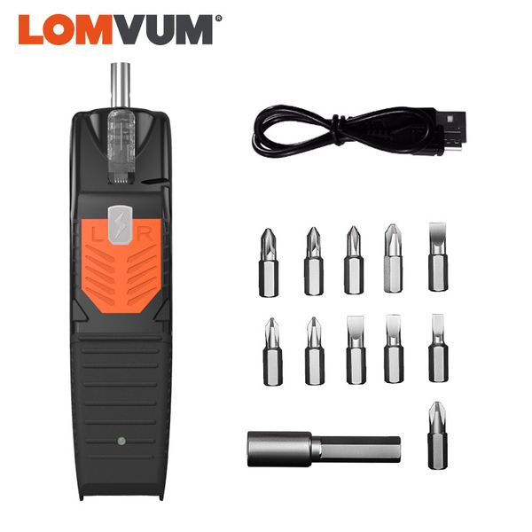 

lomvum mini electric screwdriver rechargeable hand drill usb multi-function cordless screw driver for household