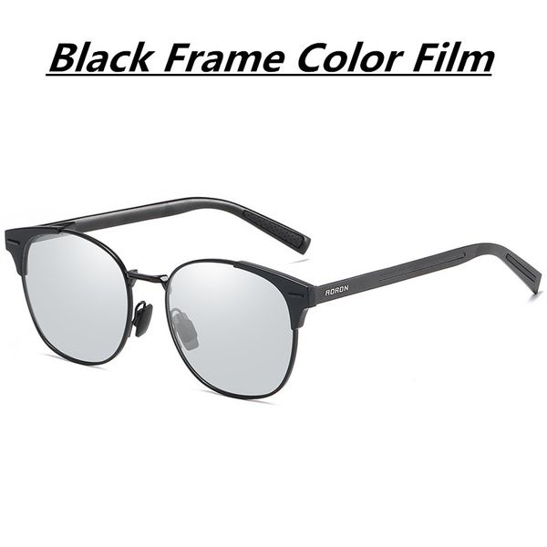 

2019 new trend designer aluminum-magnesium alloy polarized color sunglasses men's and women's universal night vision goggles uv400, White;black