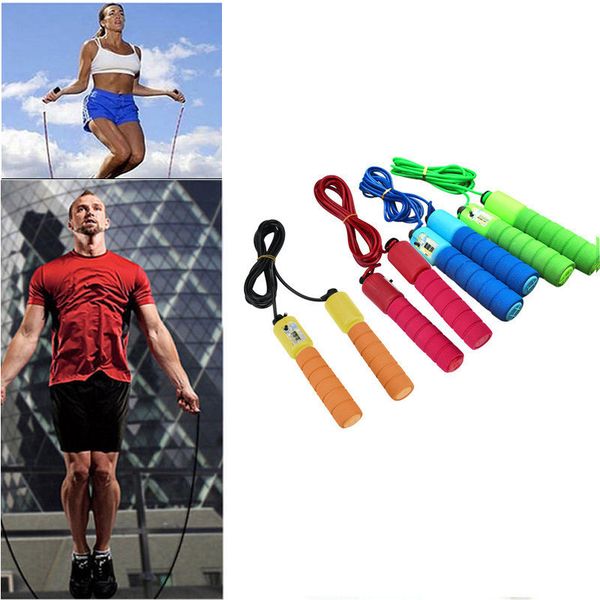 

professional jump ropes with counter sports fitness adjustable fast speed counting jump skip rope weight loss skipping wire 6