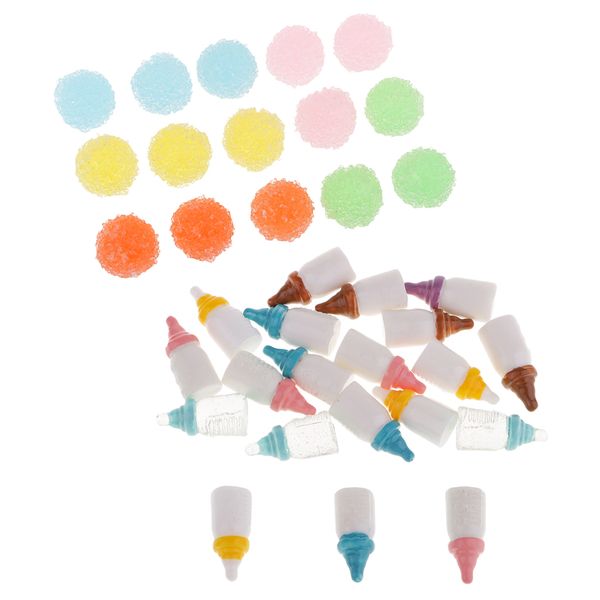 

35 candy детских бутылочек смола flatback кабошон украшение diy craft