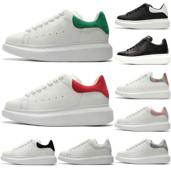 

2020 mens women casual shoes black white green red gold pink suede leather skateboarding sneaker shoes size 36-44