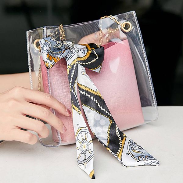 

женщины прозрачный мешок ведра ясно пвх желе небольшой сумка женская цепь crossbody messenger сумки 2019 роскошные сумки#h15