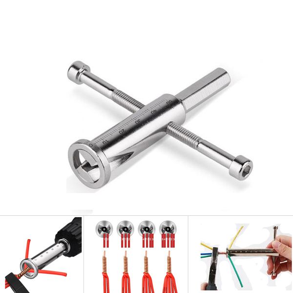 

2 in 1 wire stripper pliers electric handmade with power drill wire accessories twisting tools cable decrustation pliers
