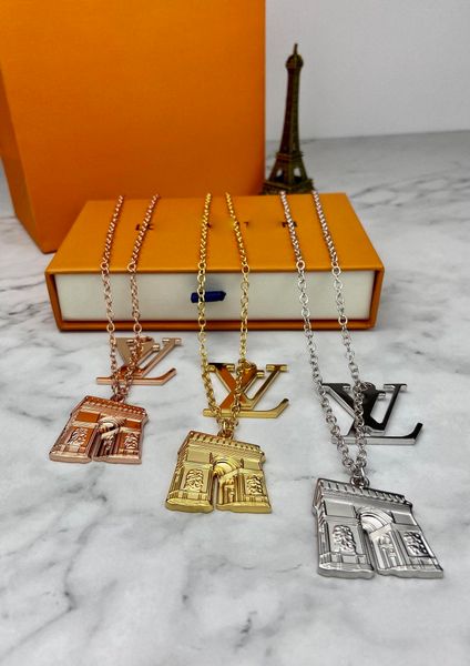 

arc de triomphe pendant necklace bracelet earrings iced out chains jewelry necklace mens 14k gold chains rings cuban link chain, Silver