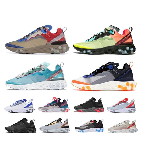 

epic react element 87 total orange peel react 55 royal red 87s dark grey running shoes men women triple black mens trainers sneakers