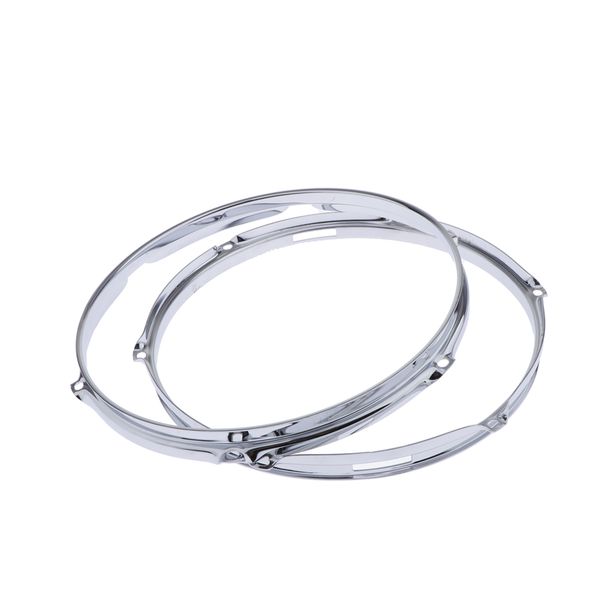 

2 pieces 12inch 6 lugs drum hoops zinc alloy