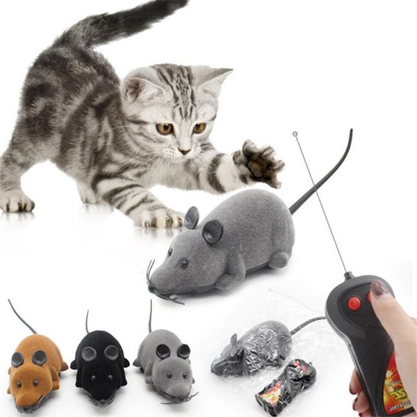 Inteligência do gato Brinquedo controlador Remoto Sem Fio de Energia Elétrica Móvel Realista Reunindo Simulação Rato Pet Brinquedos