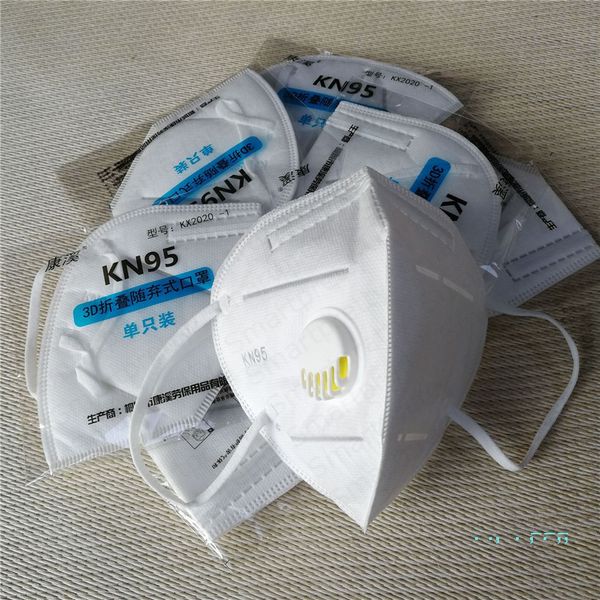 

kn95 n95 anti-spray mask 4 слоя защиты складная крышка женщины мужчины складная маска с дыхательным клапаном pm2.5 пылезащитный анти-смог ли