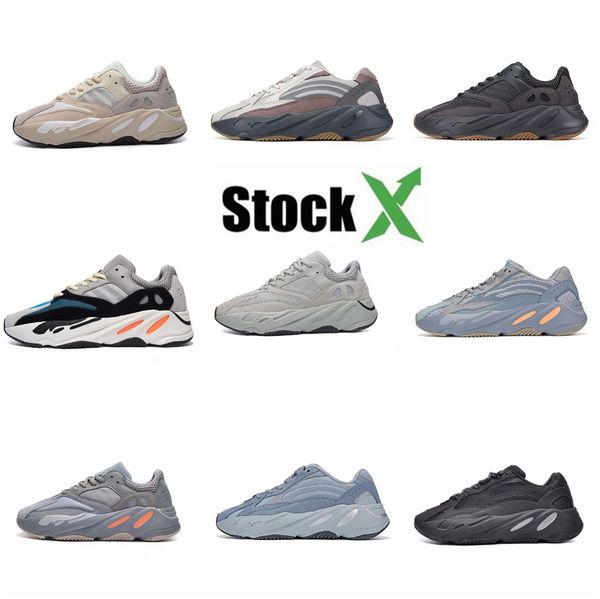 

700 wave runner static inertia pure gray men and women eg7487 running shoes kanye west dad shoes luxury designer track and field shoes#dsk45