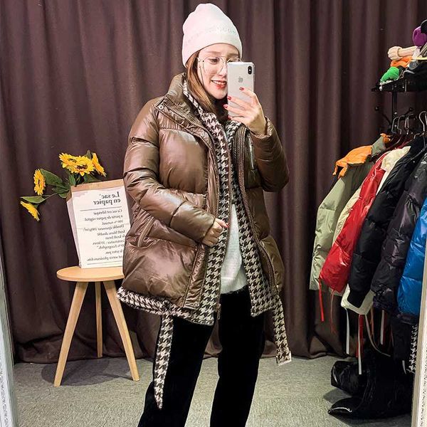 

зимняя куртка женщины pliad женщина пальто корейский срощенной женщины куртка теплая ветровки женская одежда invierno mujer 190-617 wpy744, Black