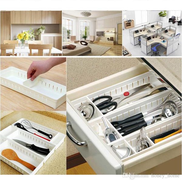 2019 Adjustable Drawer Organizer Makeup Storage Box Jewelry