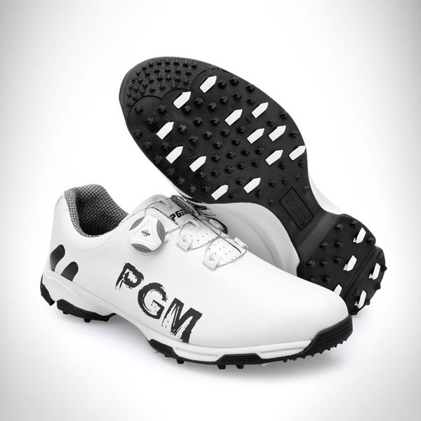 

new arrival 2018 golf shoes pgm men's sports shoes waterproof anti-skid sport sneaker male knobs buckle shoelace golf men
