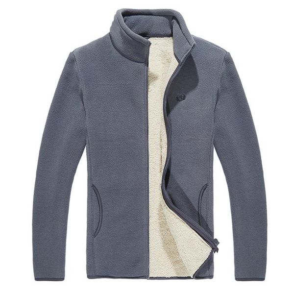 

men thick fleece jacket solid color winter autumn warm hombres coats clothing, Black;brown