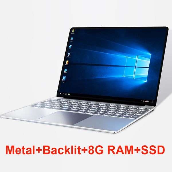 

15.6' metal backlit lap8g ram ddr3 1tb 512g 256g 128g ssd gaming ultrabook intel quad core win10 os notebook computer