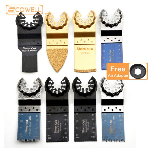 

30% off 8 pcs mixed oscillating saw blades starlock multimaster power tools saw blades plunge carbide cutting