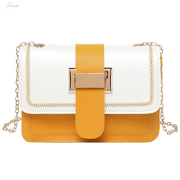 

2020 small embroidery korean version of the color belt buckle shoulder bag wild handbags messenger simple purse yj