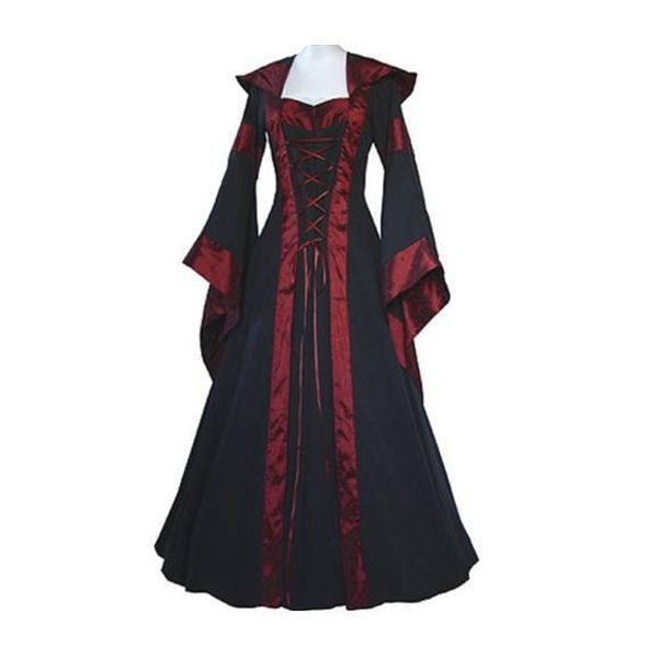 

wholesale- medieval dress new women vintage style gothic dress costume pirate ball gown peasant wench victorian dress