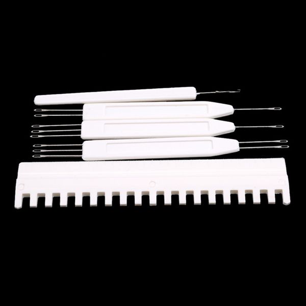 

creative beige 5-piece set of needle pull transfer tool set 1x2 1x3 2x3 for all 4.5mm brother knitting machine kh588 kh710, Black