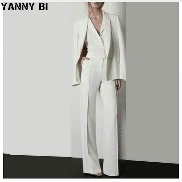 

fashionable women suits women work clothes hand tailored ladies custom made business office tuxedos work wear suits, White;black