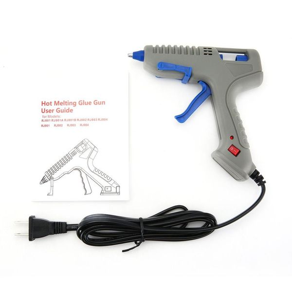 

rj801 30w melt glue gun with glue stick for diy handwork toy repair tools electric heat temperature guns us type
