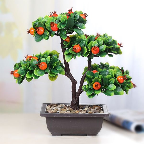 

artificial plant orange fruit tree potted bonsai simulation decoration home decor craft desktv decor artificial ornaments