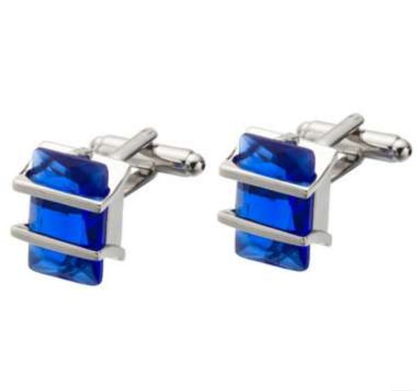 

new crystal cufflinks zircon cuff links wedding groom gift, Silver