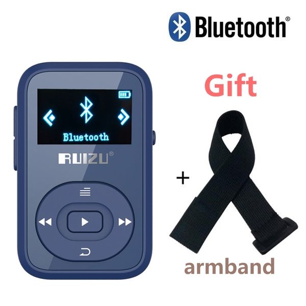 

ruizu x26 clip bluetooth mp3 player 8gb sport bluetooth mp3 music player with screen, voice recorder, fm radio, support sd card