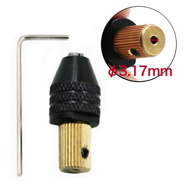 3.17mm Electric Motor Shaft Mini Chuck Fixture Clamp 0.3mm-3.5mm Drill Bit