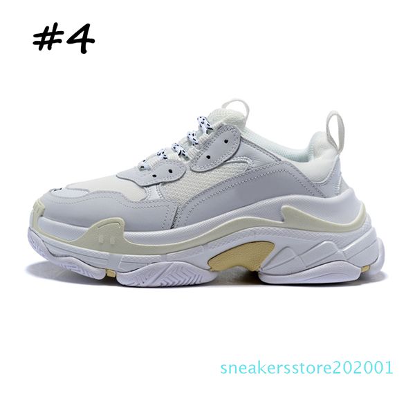 

2020 triple s fashion luxury sneakers designer shoes for men women platform black white red blue mens trainer sports height increasing s01