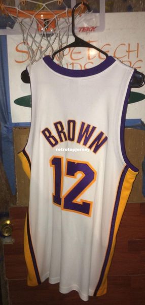 

wholesale shannon brown jersey ad pro grade #12 t-shirt vest stitched basketball jerseys ncaa, Black;blue