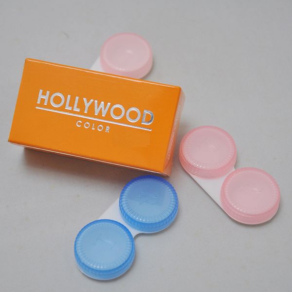 

Free hipping with ca e in hollywood color contact len packing box