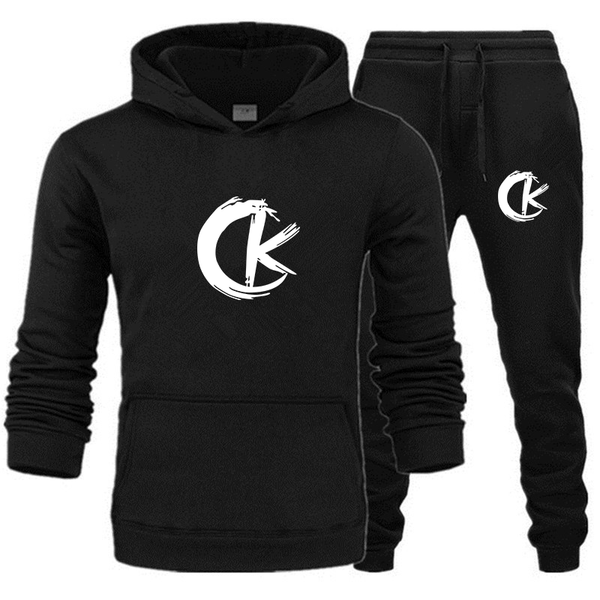 

spring autumn 2020 men sweat suit set striped tracksuit men outfit full sleeve with hood outdoor sport wear 2 piece set, Gray