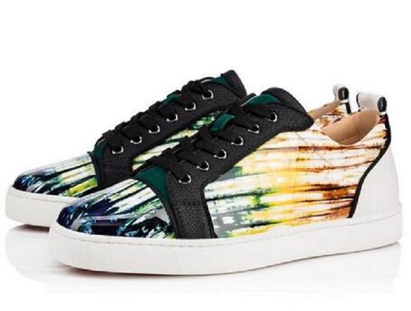 

элегантный low cut нового кожаный шнурок-up вскользь мужская обувь кожа рит дышащую мужская красная нижние кроссовки досуг тренер обуви 35-4, Black