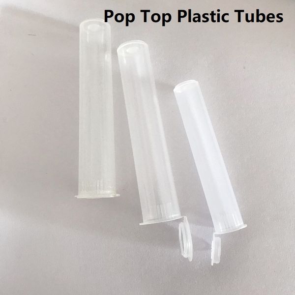 

Pop Top Пластиковых труб восковых труб Упаковки для Vape картриджей 1мл 0,5 мл Бесплатной доставки DHL