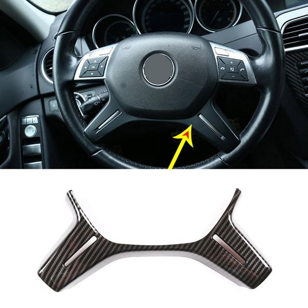 

for c-class w204 2011-2014 car abs chrome steering wheel decoration frame trim auto styling car accessories
