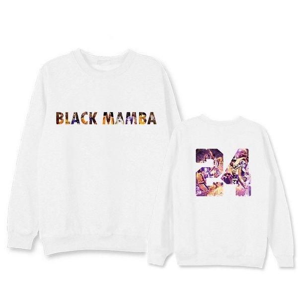 

mens black mamba kobe hoodies letter printed kobe casual boys tshirts solid loose pullover fashion male clothing