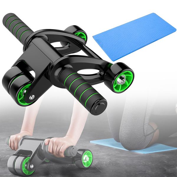

muscle training wear resistant shaping gym strength fitness abdominal wheel exercise foldable home space saving sweat absorb