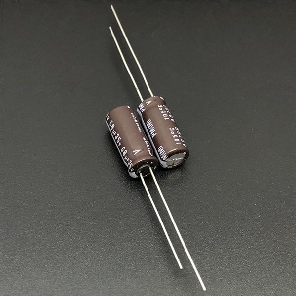 

10pcs/50pcs 68uf 35v nichicon pm series 6.3x15mm 35v68uf low impedance aluminum electrolytic capacitor