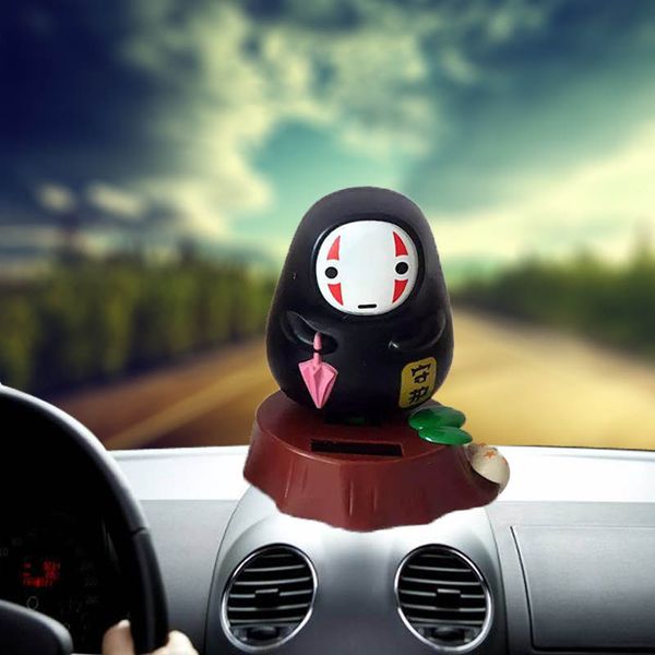 

car doll ornaments dashboard shaking head toy creative cartoon plastic anime faceless male exquisite auto decoration accessories