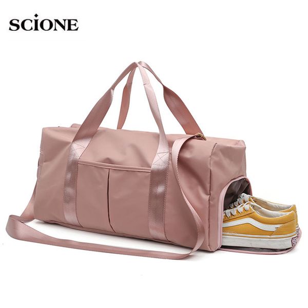 

yoga mat fitness gym bags dry wet bag handbags for women shoes travel training waterproof pink men sac de sport gymtas tas xa29a