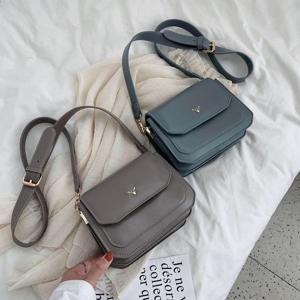 

мода pu лоскут сумка для женщин 2020 новый простой сплошной цвет плеча сумка широкий плечевой ремень дизайнерские сумки