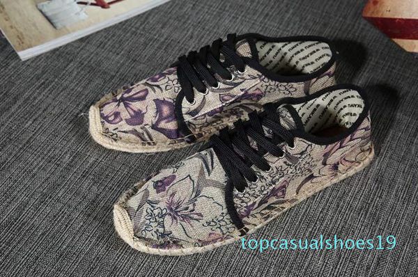 

2019 new style canvas shoe womens and men canvas shoes fashion loafers flat shoes women espadrille sneakers size 36-45 t19, Black