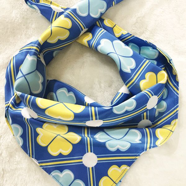

square scarf hair tie band for business party women elegant small vintage skinny retro head neck silk satin scarf