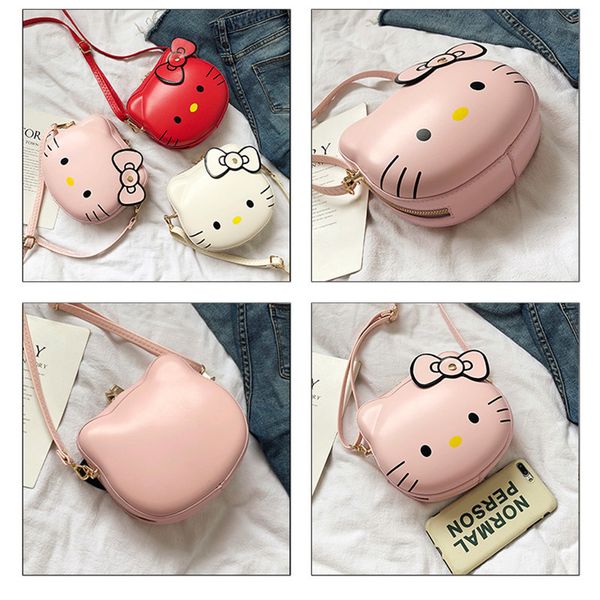 

women pu shoulder bags cute cartoon kt cat luxury handbags women bags designer new style ladies hand fashion crossbody bag