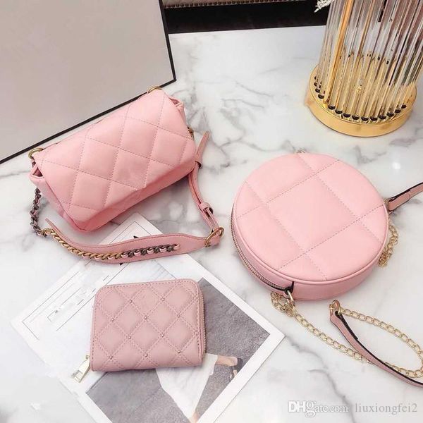 

2020 дизайнер три комбинации нового мешка цепь мешок + круглый мешок торт + кошелек