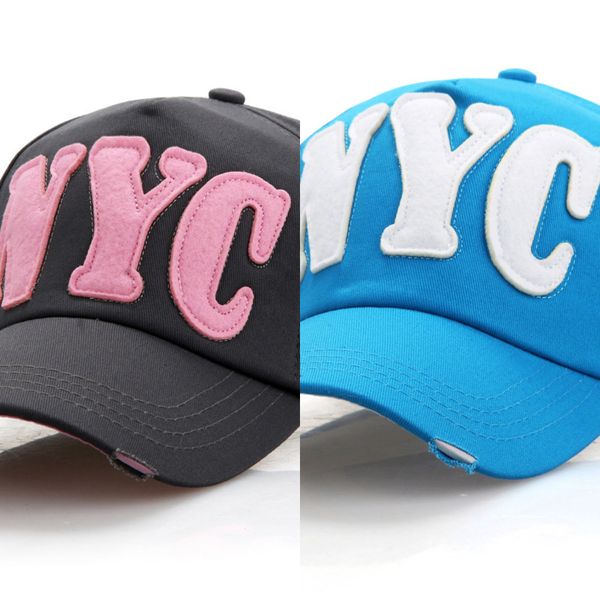 

fashion nyc letter baseball caps summer women and men casual sport cap sun protection snapback cap hip hop hats dropshipping, Blue;gray